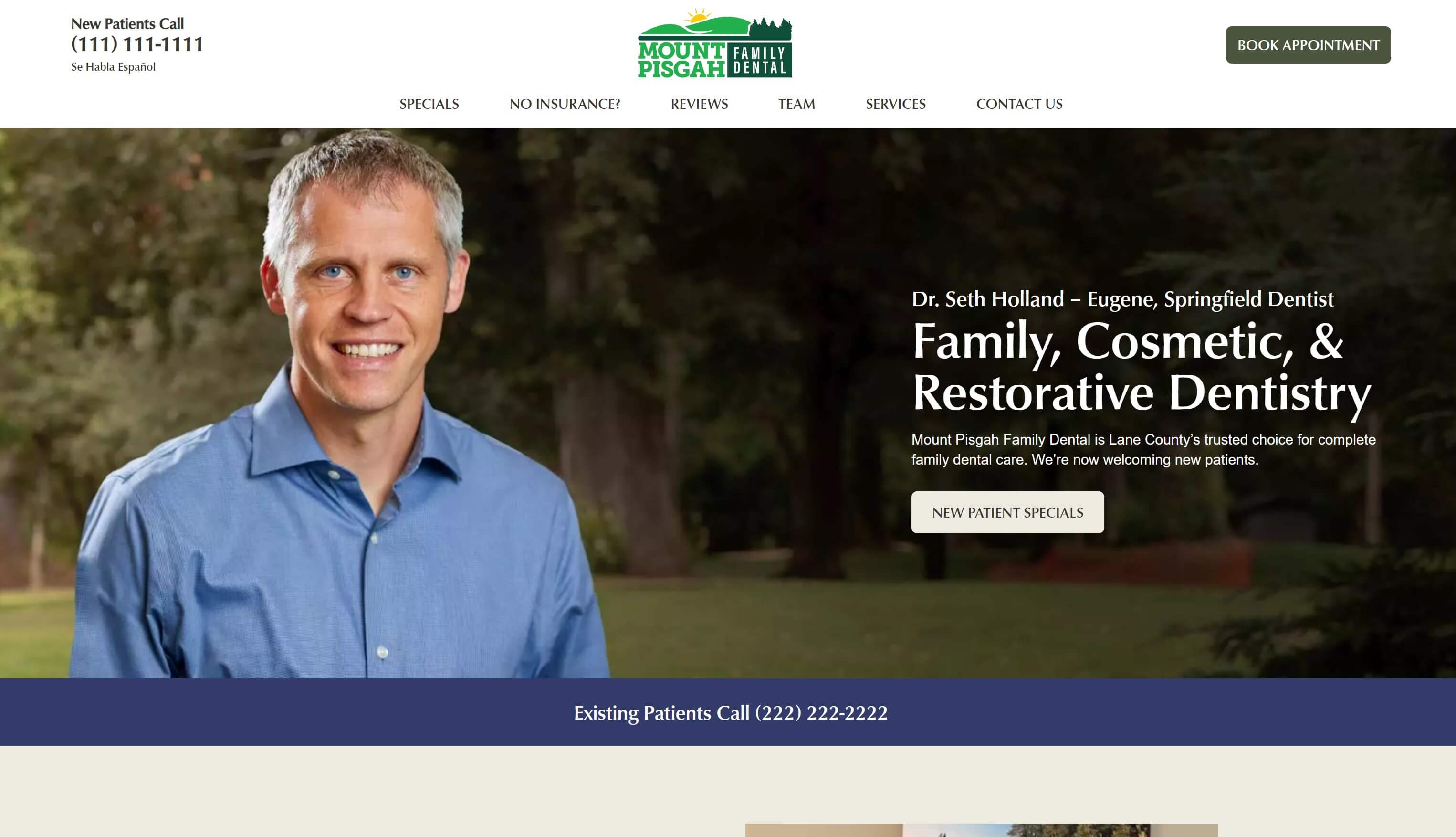 Mount Pisgah Desktop Website