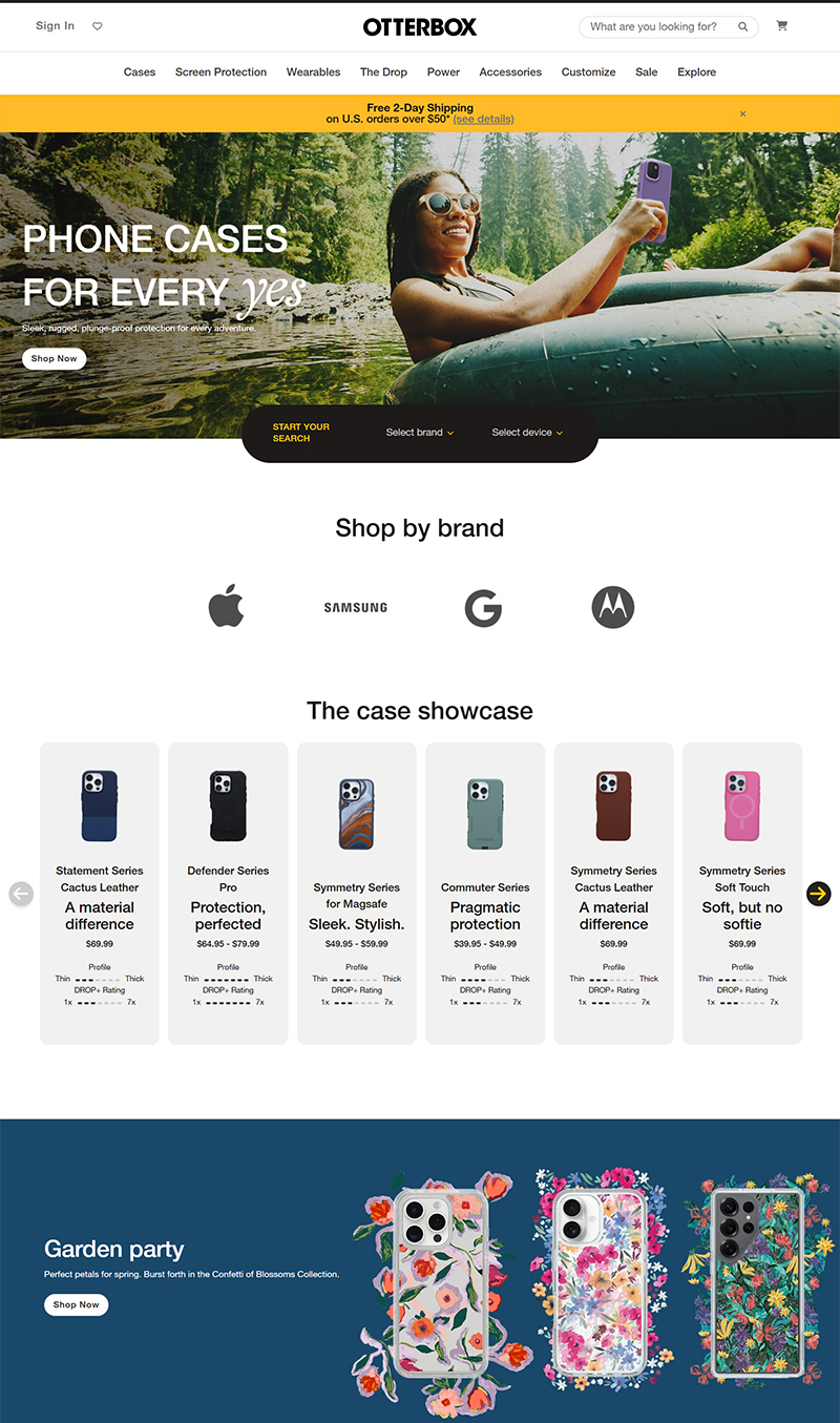 OtterBox Website Redesign