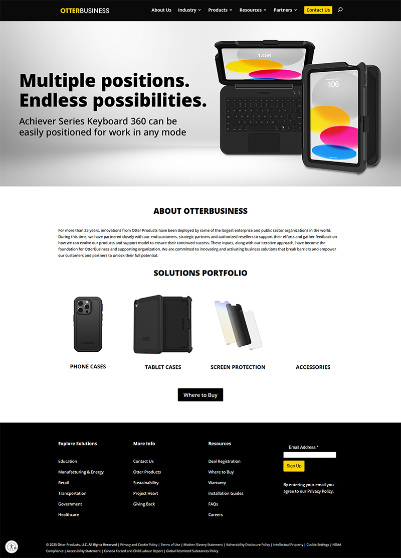 OtterBusiness WordPress Website