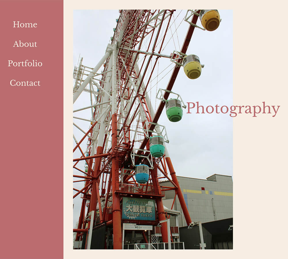 react photography portfolio website